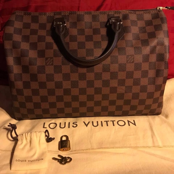 Authentic LV Speedy 35 DAMIER EBENE - Picture 1 of 8